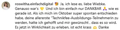 Feedback Fortbildung Technik Allrounder