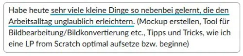 Feedback Fortbildung Technik Allrounder